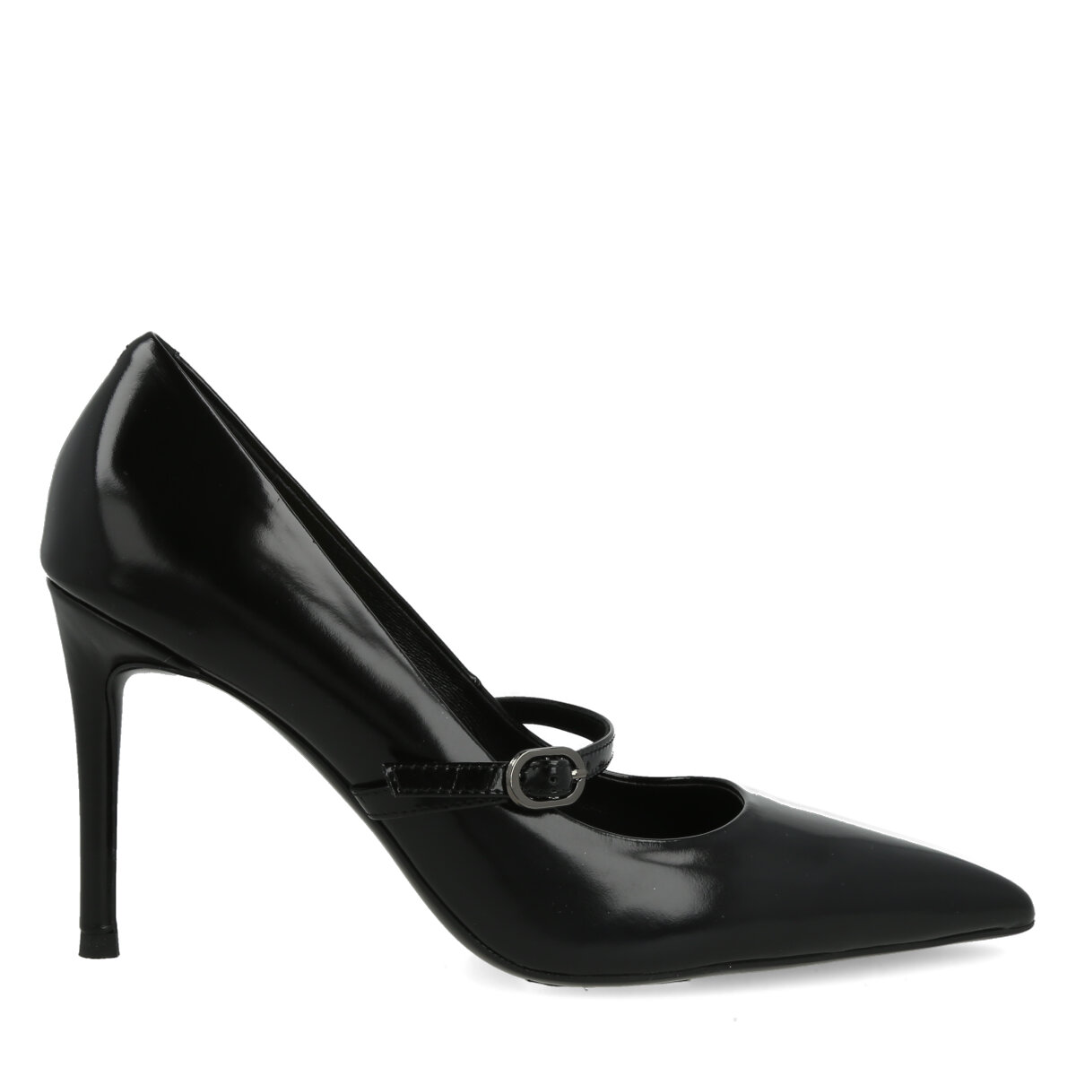267.02.25VT.BLK_01 DECOLTE' CON CINTURINO IN VITELLO NERO - immagine 1