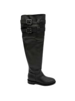 HELENA BACKER LETIZIA STIVALE ALTO 2 FIBBIE NERO