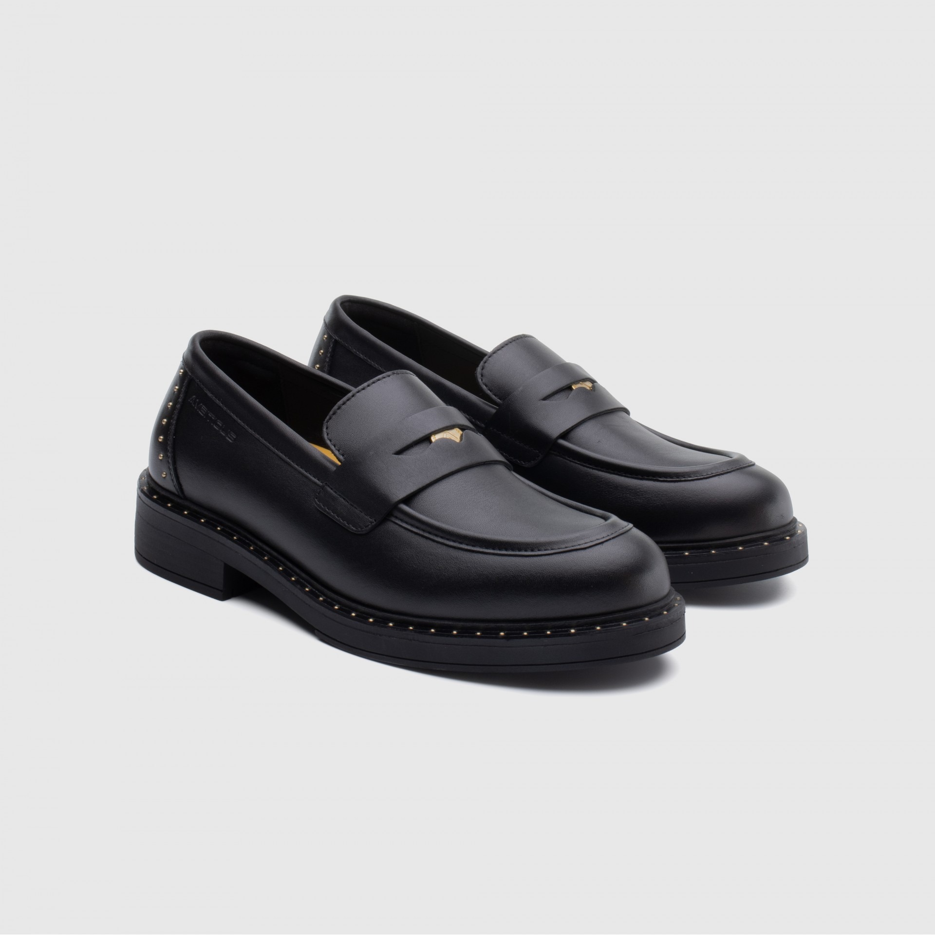 imgi_156_1758881306_a03d28f7d6b28172131967f3a5ae977a GISELLE Penny Loafer - BLACK - immagine 4